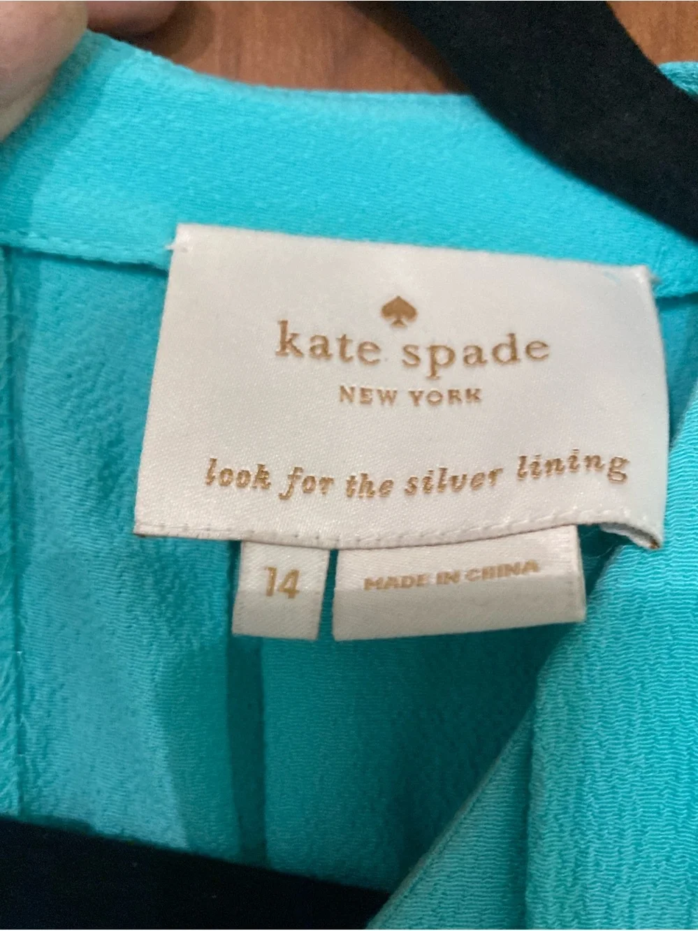 Kate Spade ♠️ Ice Blue High Neck Dress Size 14